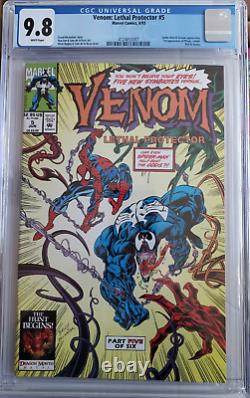 Venom Lethal Protector #5 (1993) Key Issue 1st Appearances CGC Graded 9.8