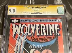 WOLVERINE #1 CGC SS Joe Rubinstein 9.0 1ST Solo APP Title Frank Miller Marvel NM
