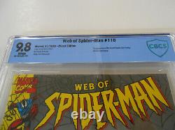 Web of Spider-Man #118 (1994, Marvel) NM/MT 9.8 CBCS not cgc 1st Scarlet Spider