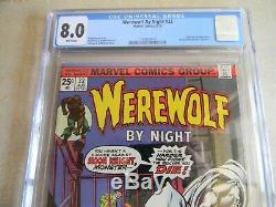 Werewolf By Night #32 (Aug. 1975, Marvel) CGC 8.0 VF WHITE PAGES 1st Moon Knight