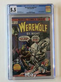 Werewolf By Night #32 CGC 5.5 First Appearance Of Moon Knight 1st 1975