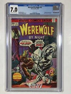 Werewolf By Night #32 CGC 7.0 BIG KEY! CENTERED! (1st Moon Knight!) 1975 Marvel
