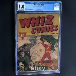 Whiz Comics #3 (#2) (1940) Cgc 1.0 (ow-w) 2nd App Of Captain Marvel! Key