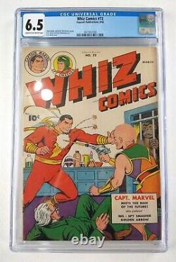 Whiz Comics #65 (1946 Fawcett) Comic CGC 6.5 NICE! Captain Marvel, Sci-Fi Cover