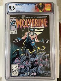 Wolverine #1 (1988) CGC 9.6 Marvel 1st Reg. Series! X-Men. Custom label