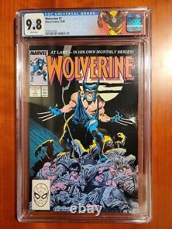 Wolverine #1 CGC 9.8 1st. Patch. WHITE PAGES! Custom Label Rare? Beautiful
