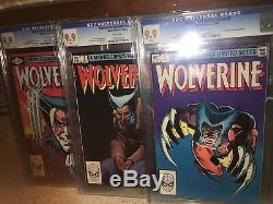 Wolverine Limited Series #1 #2 #3 All CGC 9.9! 1982 SET! Not 9.8! X-Men cm