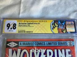 Wolverine Limited Series #1 CGC 9.8 W Pg Signature Series SS Signed Frank Miller