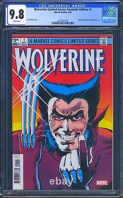 Wolverine Limited Series Facsimile Edition 1 CGC 9.8 Reprints Wolverine #1