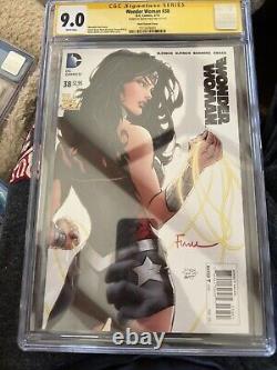Wonder Woman #38 Finch Variant 1100 CGC 9.0 Looks Signed By fine