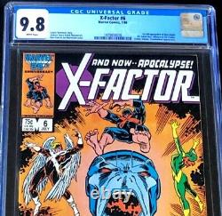 X-Factor #6 (1986) CGC 9.8 WHITE PGs 1st Appearance of Apocalypse! Comic