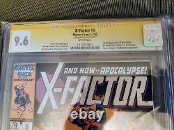 X-Factor #6 CGC 9.6 SS Signed Stan Lee 1st full Apocalypse