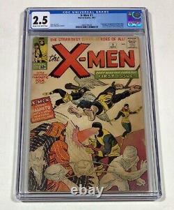 X-MEN #1 CGC 2.5 MEGA KEY! (1st X-Men Appearance and Origin!) 1963 Marvel Comics