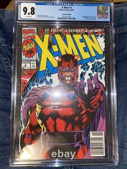X-MEN #1 Magneto NEWSSTAND Cover D? Acolytes 1st app CGC 9.8 1991 Wolverine