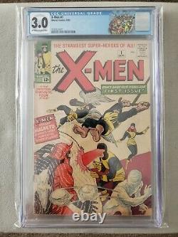 X-Men #1 CGC 3.0 1963 Key Grail Comic Book OWithW