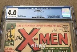 X-Men # 1 CGC 4.0 1st APPEARANCE Magneto Prof X Marvel Girl Cyclops Iceman
