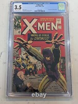 X-Men #14? CGC 3.5? 1st Appearance of the SENTINELS! Marvel Comic 1965