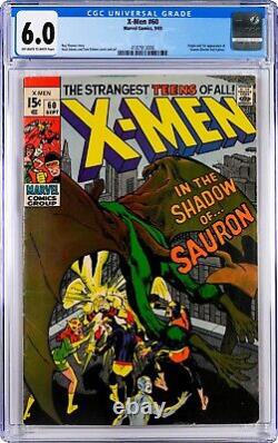 X-Men #60 CGC 6.0 OWithW Pages 1969 Marvel Origin & 1st Appearance of Sauron