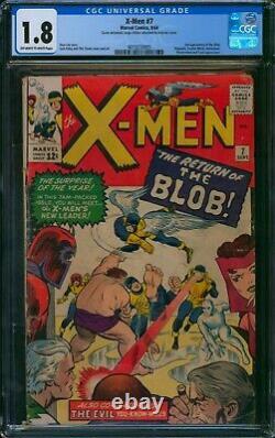 X-Men #7? CGC 1.8? 2nd Appearance of the BLOB! Marvel Comic 1964