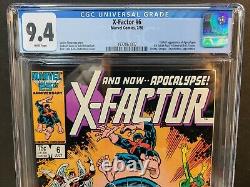 X-factor #6 Cgc 9.4 1st Appearance Horsemen Apocalypse (1987) Simonson
