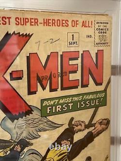 X-men 1 CGC 2.0 1st X-Men And Magneto Silver Age Marvel Comics KEY 1963