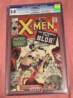 X-men #7 (1964) CGC 5.0, 2nd App. Scarlet Witch, Silver Age, Marvel Comics